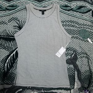 FOREVER 21 | Black & White Striped Ribbed …